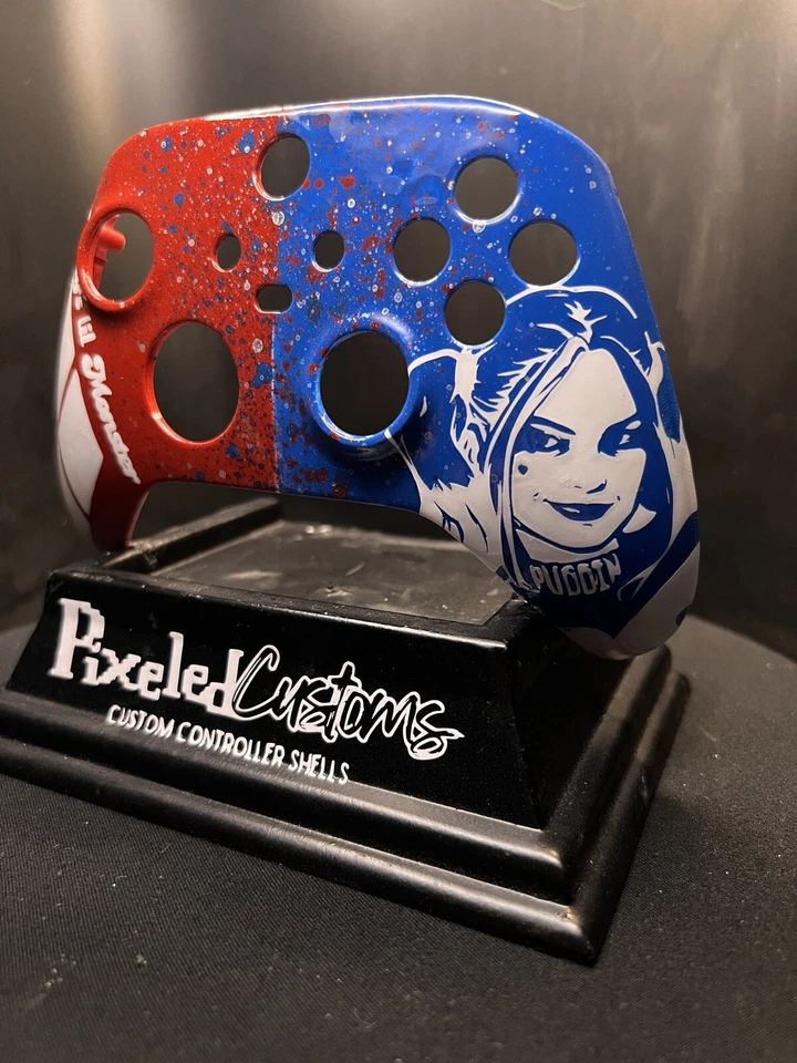 HARLEY QUINN Blue/Red NEW Faceplate for Xbox Series S/X controller - Image 2 of 3