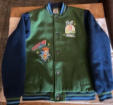 Disney Pixar Toy Story Woody Caboom Buzz Lightyear Varsity Jacket Kids Size 9/10
