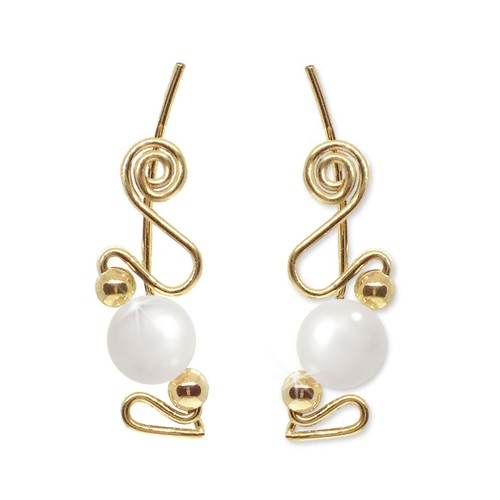 Ear Climbers Ear Crawlers Sweeps Earrings Gold or Silver w/ Gemstones or Beads
