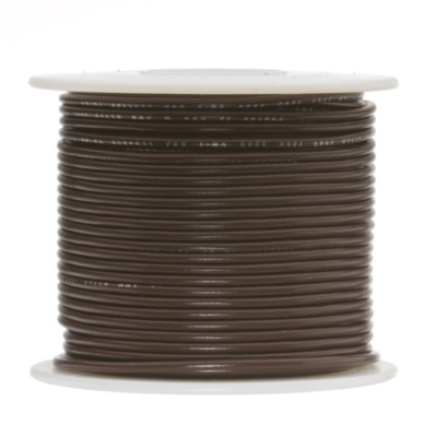 30 AWG Gauge Stranded Hook Up Wire Brown 500 ft 0.0100
