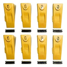 8PK - Bobcat Style Mini Excavator / Skid Steer Bucket Teeth w/ Pins - 6737325