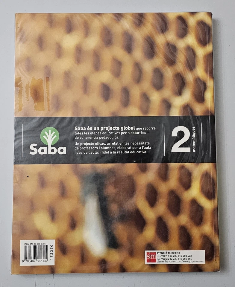 LIBRO MATEMATIQUES 2° ESO Spain SM 2016 - Imagen 4 de 4