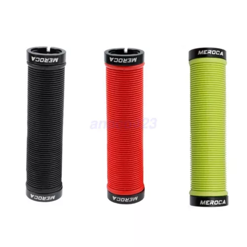 Road Mountain Cycling Bicycle MTB BMX Bike Hand Handlebar Grips Double Lock On - Picture 10 of 37