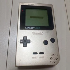 Nintendo GAME BOY LIGHT Gold Portable Handheld Game Console Japan Excellent