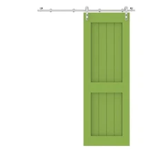 CCJH I-Shape Sliding Door Hardware System Stainless Steel Duty Barn Door Kit