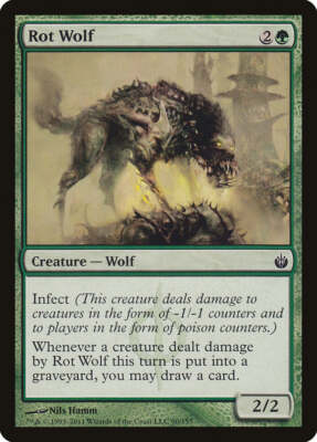 #ad Rot Wolf Mirrodin Besieged Magic MTG $1.55