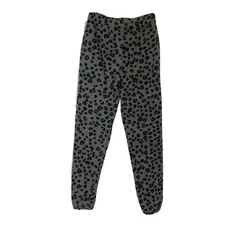 Michael Stars Animal Print Sweatpants Fleece Pocketed Pullon Pants Women Size XS