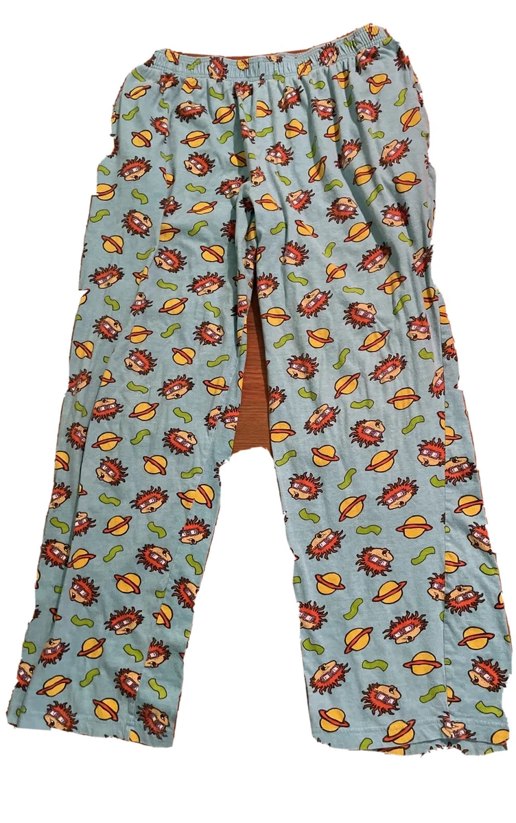 Nickelodeon Rugrats Blue Mens Pajama Pants Bottom Sz XL