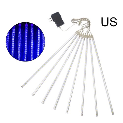 192/384 LED Meteor Shower Lights Fairy String Light Falling Rain Tree Xmas Decor - Picture 24 of 25