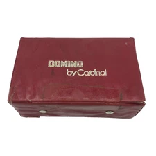 Vintage Set Double 12 Dominos Domino by Cardinal Toy Games Red Case 91+ Pieces