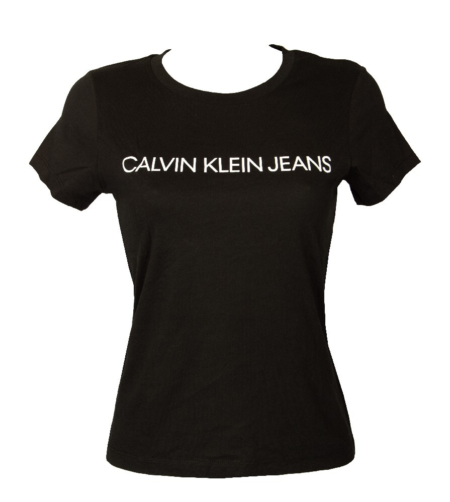 Футболка с логотипом donna CK CALVIN KLEIN JEANS manica corta puro cotone girocollo con 