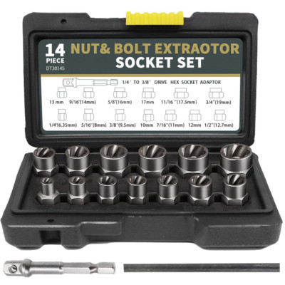 Beschädigte Schlagschraube Set Removal Bolt Nut Extractor Twist Socket Tool Kit