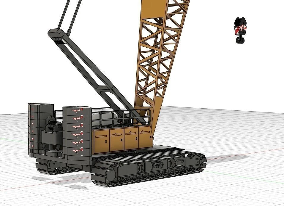 3d printed LIEBHERR crawler crane LR 1250 1:50 - Image 4 of 4