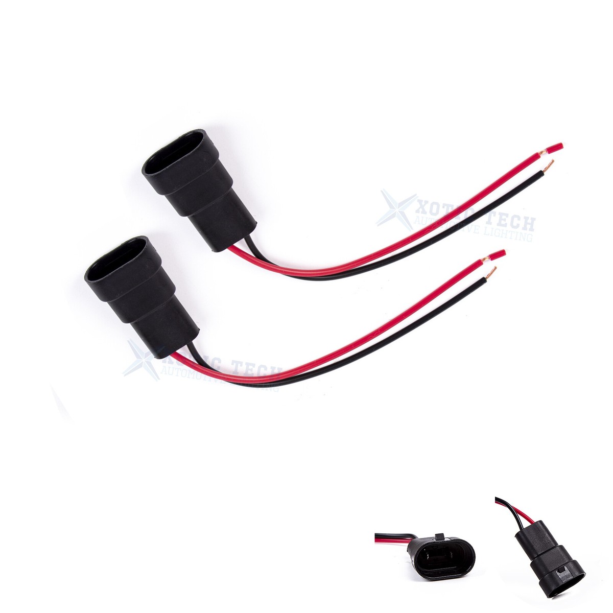 2pcs Universal 9145 9140 9005 9006 Fog Light DRL Connector Wiring