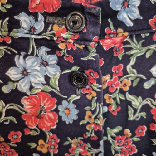 St Michael Skirt Floral Print A Line Button Front Marks Spencer 18 Vintage 1980s - Picture 5 of 10