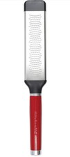 Image of KitchenAid Etched Stainless Steel Two-Way Fine Cheese Grater Empire Red