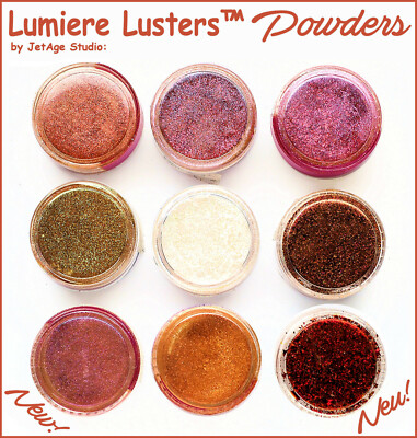 JetAge Lumiere Lusters  NEW POWDERS (Polymer Clay Flakes, Nail Art - ca. 3g/3ml)