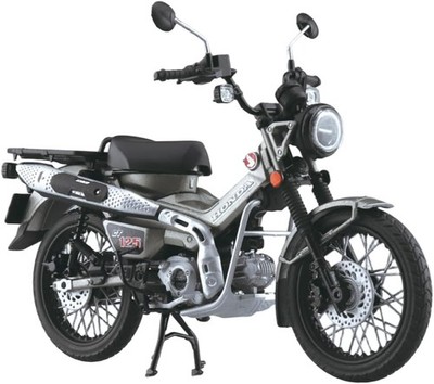 AOSHIMA Skynet 1/12 Scale Diecast Motorcycle Model Honda CT125 Hunter Cub Silver