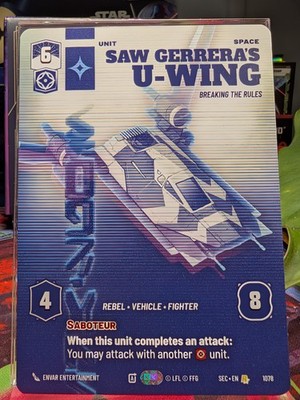 Saw Gerrera's U-Wing - Breaking the Rules - Prestige - Secrets of Power - NM