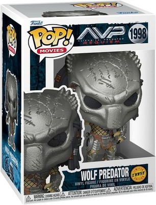 Funko Pop Aliens vs. Predator Requiem Wolf Predator CHASE Figure w/ Protector