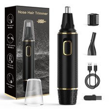 Rechargeable Nose  Ear Hair Trimmer for Men 2-in-1 Painless IPX7 Waterproof