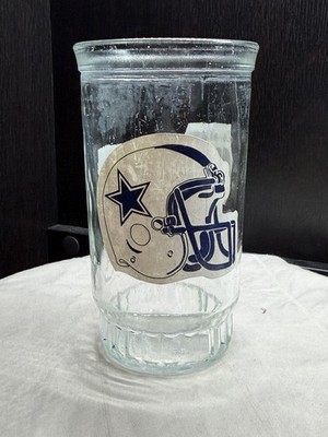 Dallas Cowboys Bama Jelly Jar Glass Tumbler Back to Back World Champions 92 & 93