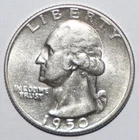 1950 S/S Washington Quarter AU (P259)