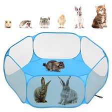 Small Animals Playpen Waterproof Pet Cage Tent with Strong Steel Wire Frame