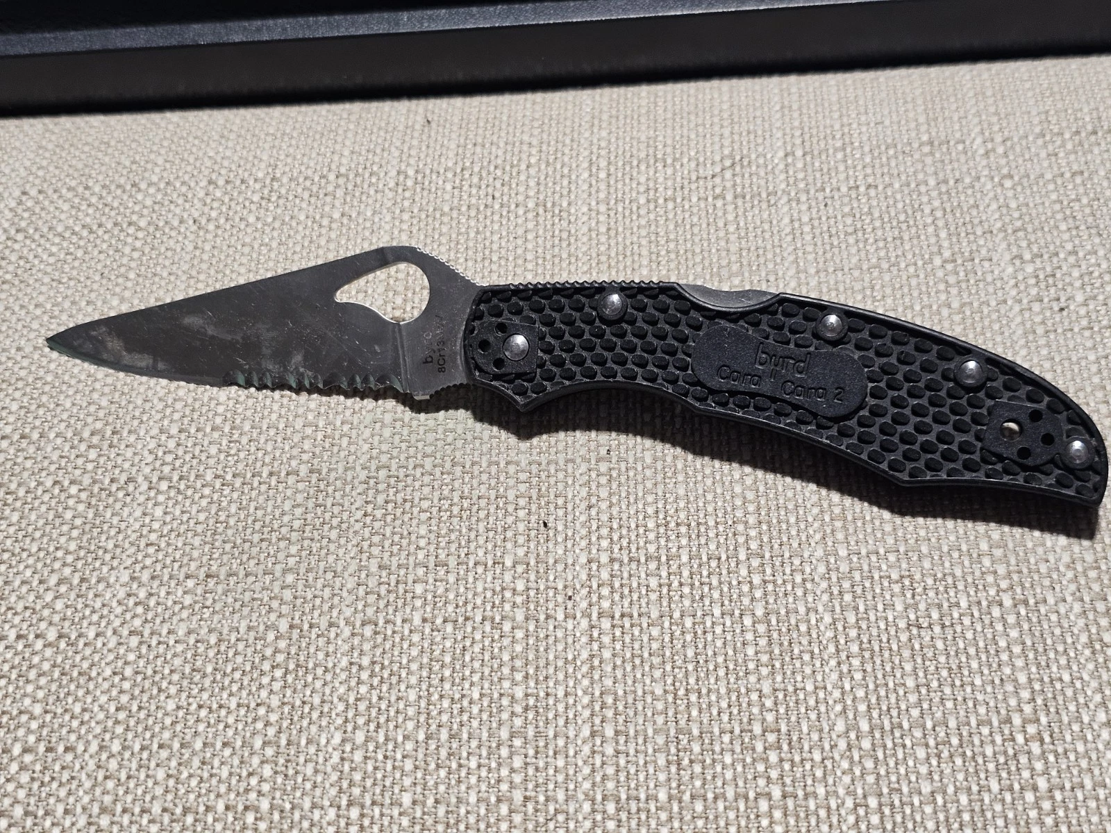 Spyderco Byrd Cara Cara 2 Lightweight Folding Knife - Black FRN Handle