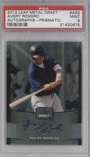 2012 Leaf Metal Draft Silver 11/99 Avery Romero #BA-AR2 PSA 9 MINT Auto 0t3