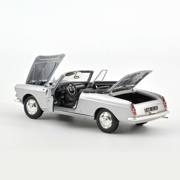 Peugeot 404 Cabriolet Silber 1967 Norev 184835 1:18 Roadster Argent Lhd-image