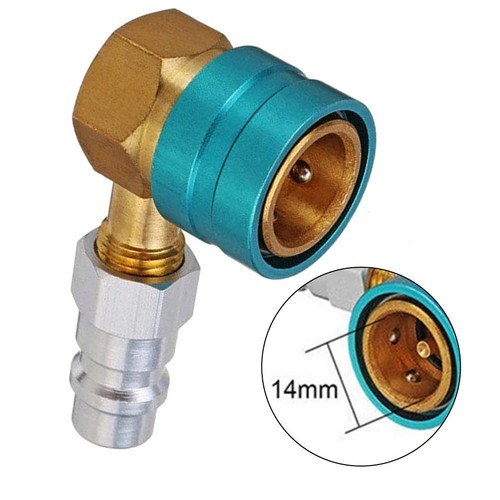 Adaptateur Rapide R1234YF à R134A KIMISS - Coupleur Climatisation Voiture Côté Bas