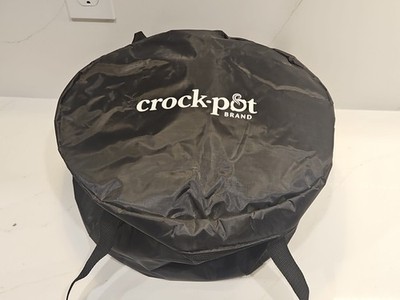 Crock-Pot Brand Large 6 Quart Slow Cooker Insulated Travel Bag w/Handles Black