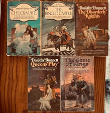 Lot of 5  Lymond Chronicles Series PB, d Dorothy Dunnett  1964-76 Vintage