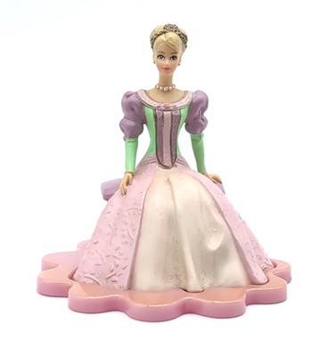 Elegant Princess Barbie Sitting Cake Topper 3'' x 3.25'' Figure Mattel 2000