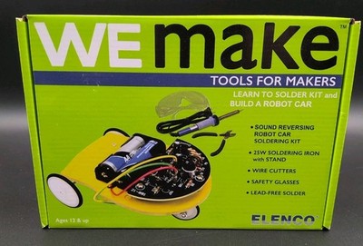 WEmake FM Radio DIY Soldering Kit with Tools | Robot Car New Sealed 