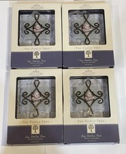 Lot of 4 - The Family Tree Hallmark Ornament (NIB) Joy Smiles Fun Photo Holder