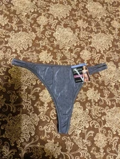 Vintage Vassarette Satin Second Skin Thong Panties Size 9/2XL