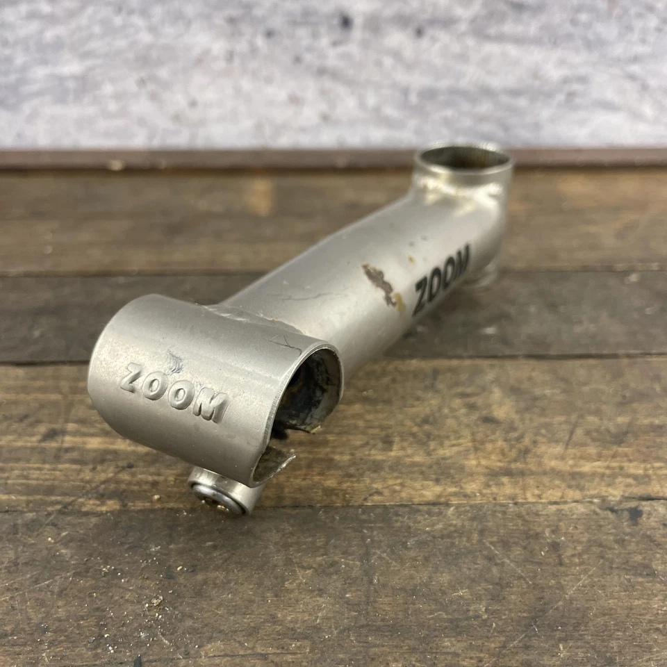 Zoom Quill Stem Silver 25.4mm Clamp 28.6mm 1 1/8 Steerer Vintage MTB Bike Giant - Image 2 of 4