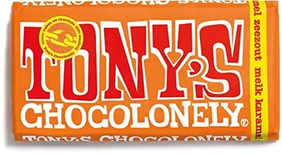 Tony's Chocolonely Milchschokolade mit Karamell & Meersalz 180g