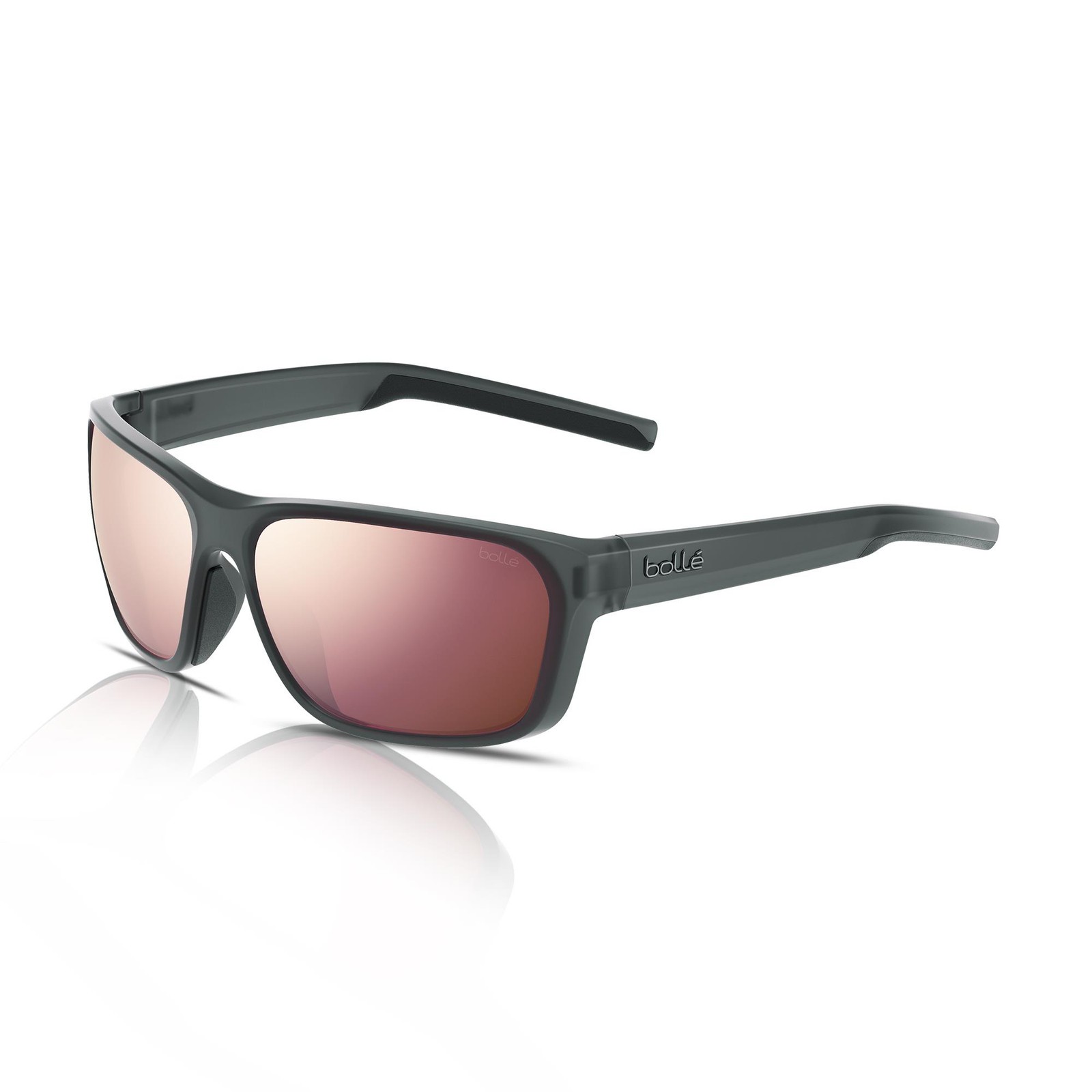 Gafas De Sol Bolle Strix BS022004 Negro Cristal Mate/Marrón Rosa Polarizado