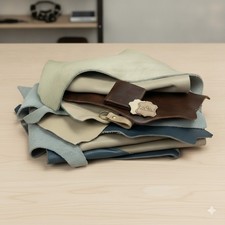 Large Genuine Leather Remnants   Upholstery Leather Pieces Bulk for Crafts, W...