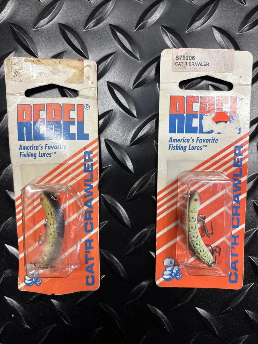 Leurre Crankbait Vintage Rebel Little Suspend 2 – D9750 Marron Truite 50 – Original