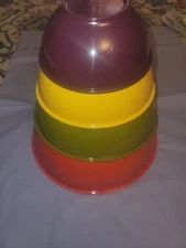 NEW ZAK Designs Melamine 4  Nesting Mixing Serving Bowls