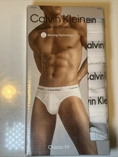 Calvin Klein Men's Cotton Classics 5-Pack Boxer Brief - White - Size (XL) - New!
