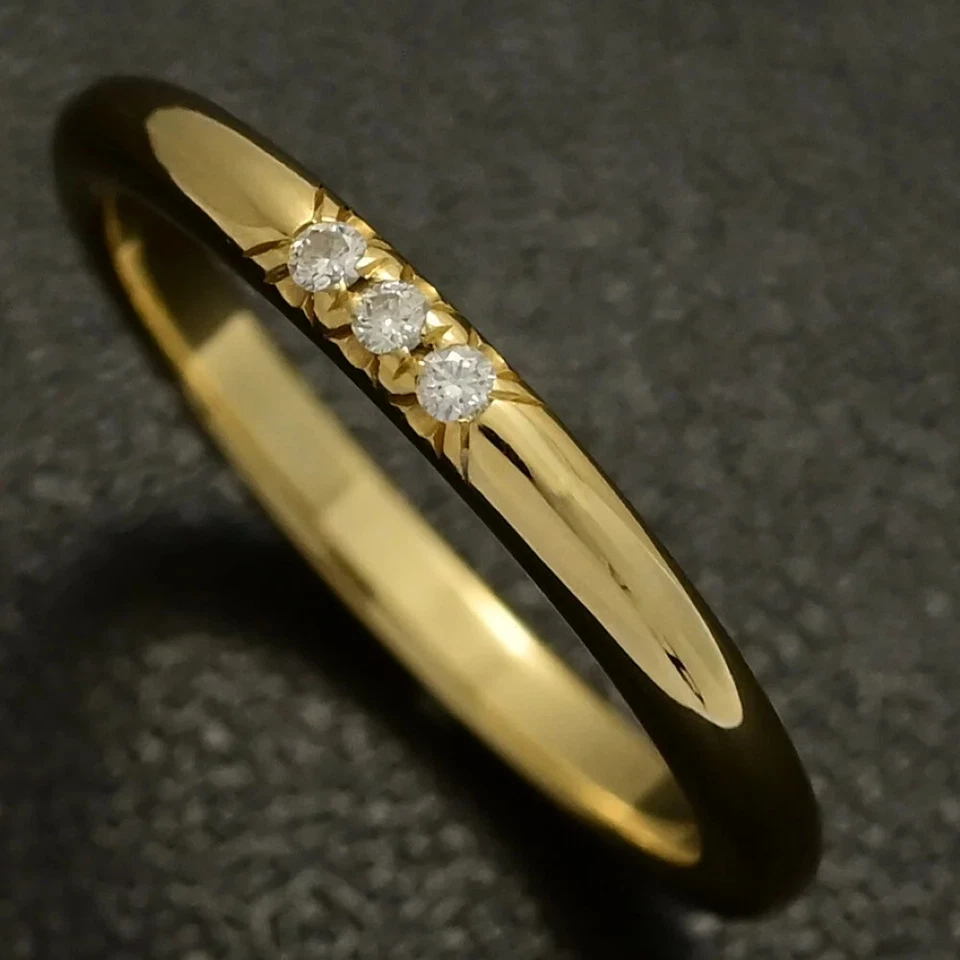 Tiffany & Co. Anillo de diamantes Forever Wedding 0,1 bandas 3 piezas/18K *Klm9285 Foto 2 de 4