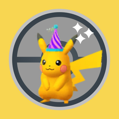  Shiny Pikachu (Purple Party Anniversary Hat) (#025) - Pokémon GO 