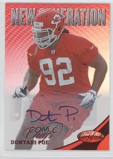 2012 Certified New Generation Mirror Red Signatures 154/250 Dontari Poe Auto 0f8
