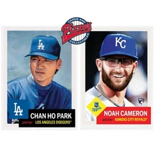 Topps MLB Living Set 2-Card Bundle 890-891 Chan Ho Park Noah Cameron RC Presale