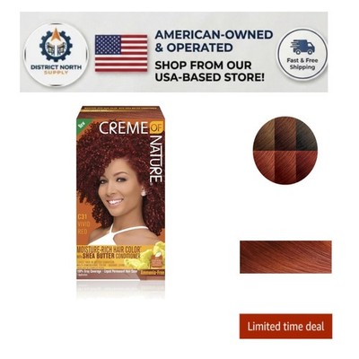 1 Application Moisture Rich Permanent Hair Color - C31 Vivid Red & Argan Oil